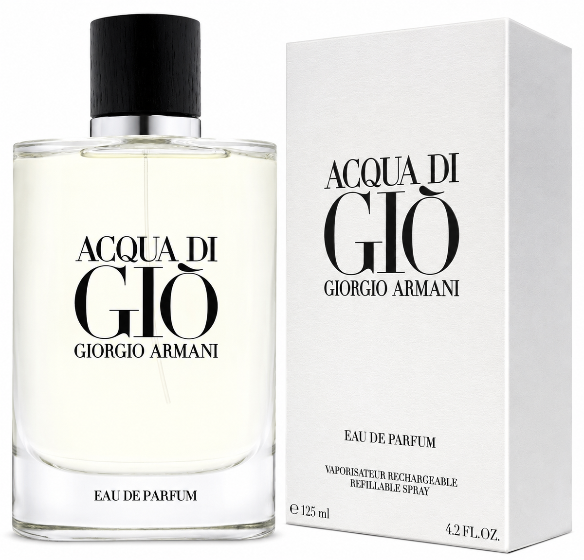 Acqua di Giò by Giorgio Armani 4.2 oz / 125 ml Eau de Parfum for Men – Refillable